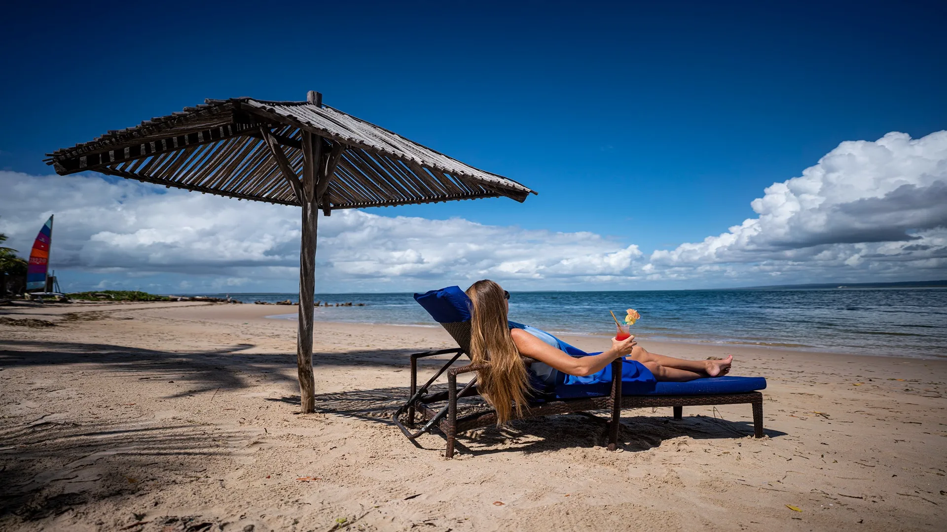 Soaking up the sun at Castelo Beach Resort
